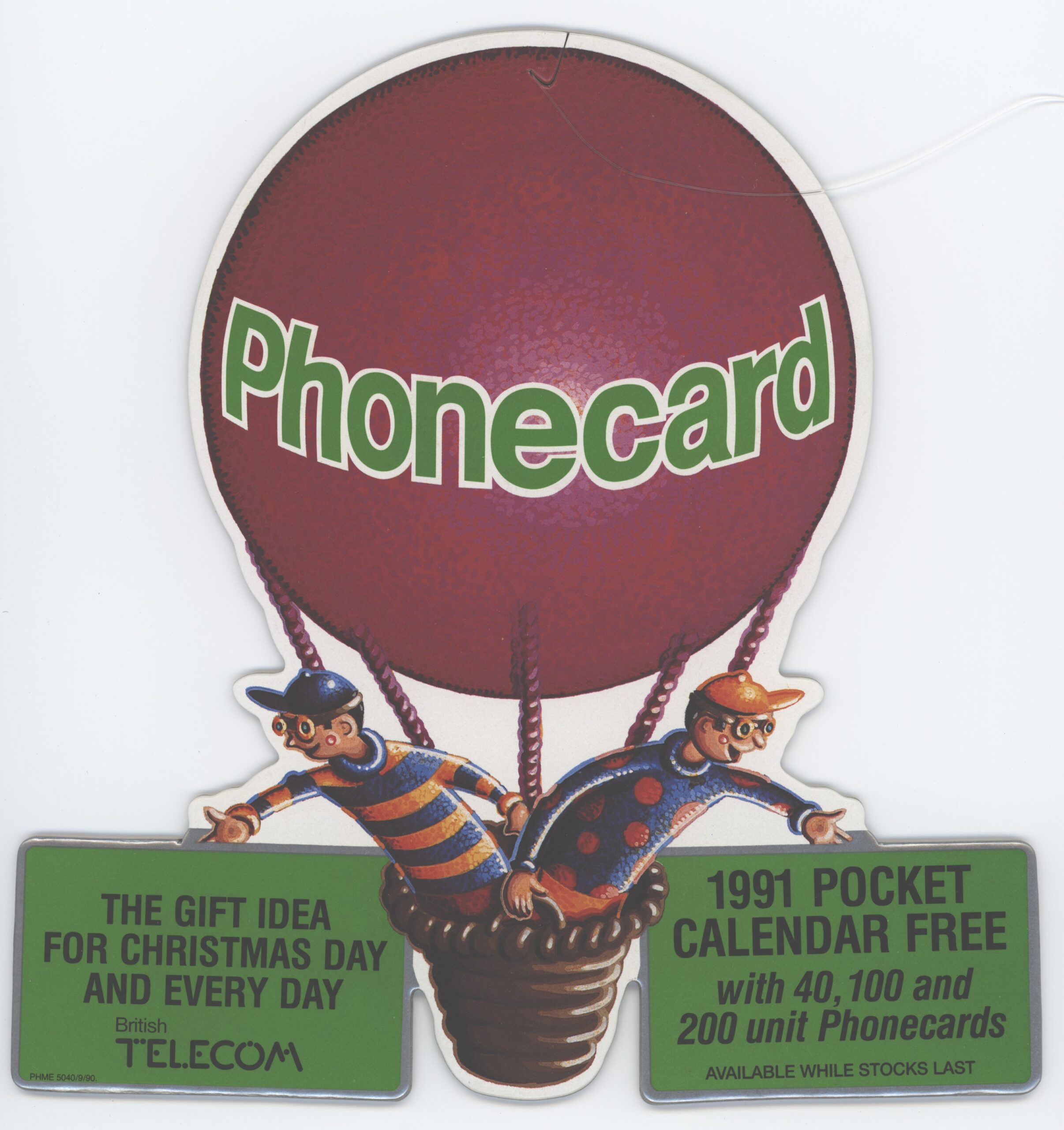 Phonecard Christmas promotion (1990)